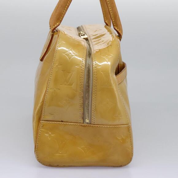 LOUIS VUITTON Monogram Vernis Tompkins Square Hand Bag Beige M91149 - Picture 5 of 13